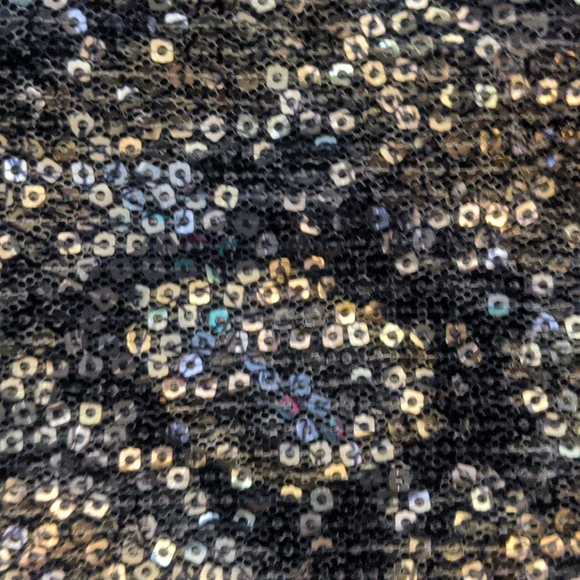 Snakeskin Sequin print mini skirt Express Large - Picture 5 of 5